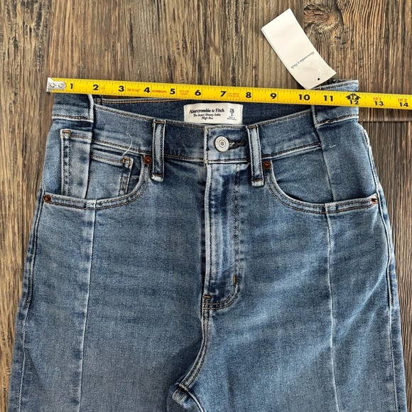 Abercrombie & Fitch Super Skinny Ankle High Rise Jeans Womens 26/2L Blue Denim - Picture 6 of 13